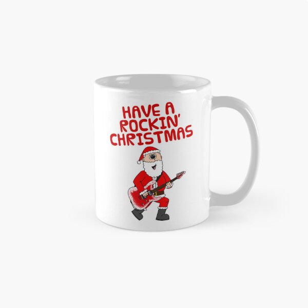 Item preview, Have A Rockin' Christmas, Santa Playing Electric Guitar, Guitarist Musician designed and sold by doodlerob.