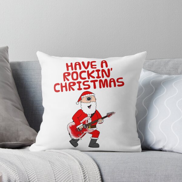 Item preview, Have A Rockin' Christmas, Santa Playing Electric Guitar, Guitarist Musician designed and sold by doodlerob.