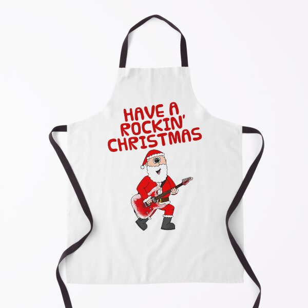 Item preview, Have A Rockin' Christmas, Santa Playing Electric Guitar, Guitarist Musician designed and sold by doodlerob.