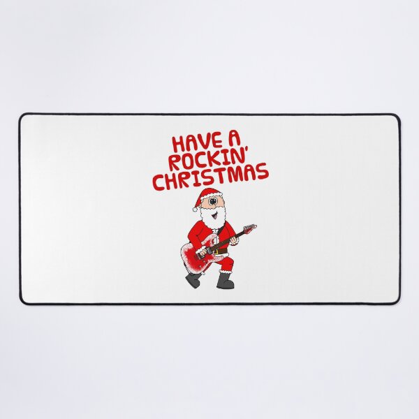Item preview, Have A Rockin' Christmas, Santa Playing Electric Guitar, Guitarist Musician designed and sold by doodlerob.