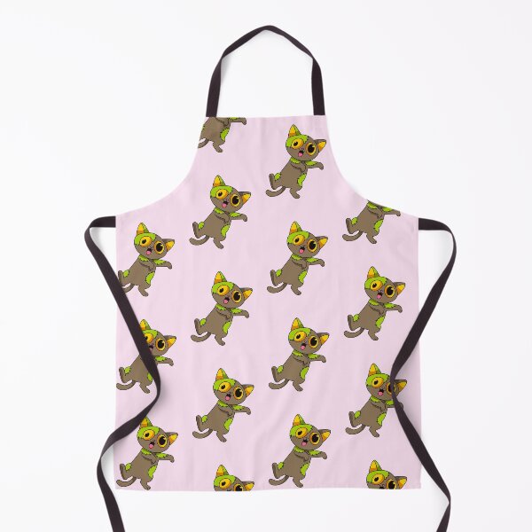Item preview, Cute Angry Cartoon Cat Zombie – Fierce Green Monster Illustration designed and sold by CookieKrumbz.