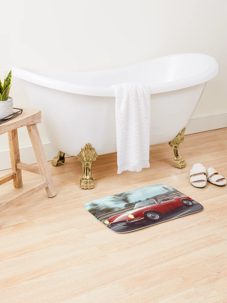 Thumbnail 2 of 6, Bath Mat, Retro Racer designed and sold by CarRends.