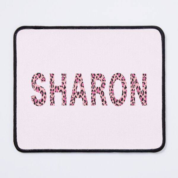 Item preview, Sharon Name Pink Leopard Print Pattern designed and sold by Jeallan Designs.