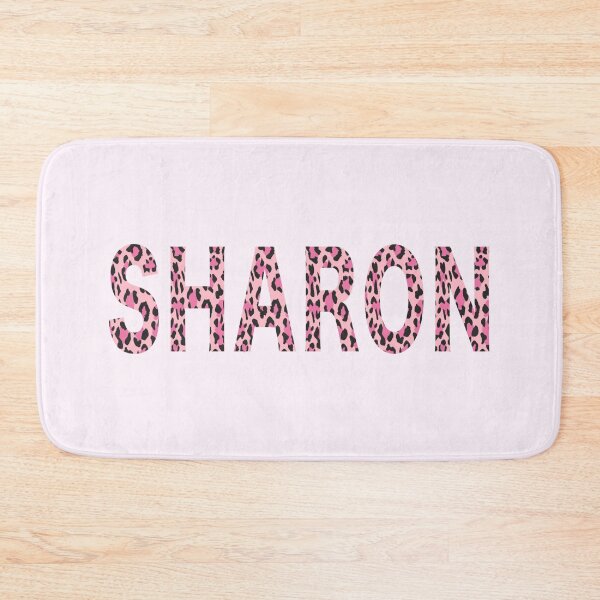Item preview, Sharon Name Pink Leopard Print Pattern designed and sold by Jeallan Designs.