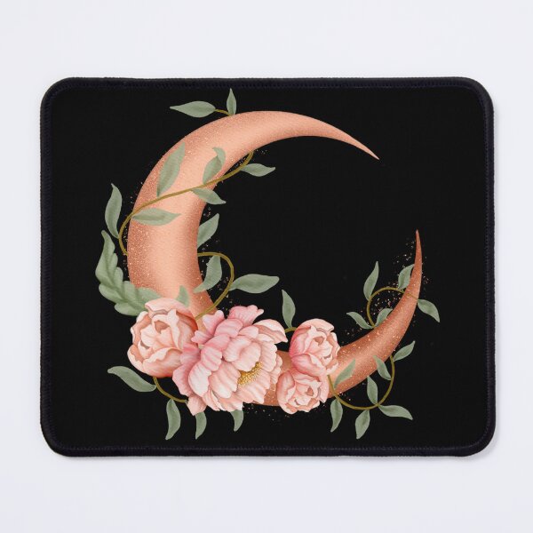 Item preview, Moonlit Bloom: Crescent Moon Embraced by Flowers designed and sold by MELEK Ç..
