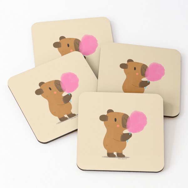 Item preview, Capybara eating Cotton Candy designed and sold by julianamotzko.