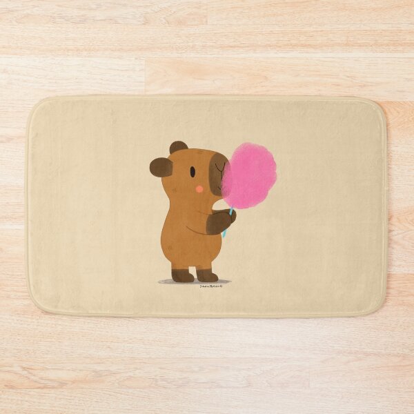 Item preview, Capybara eating Cotton Candy designed and sold by julianamotzko.