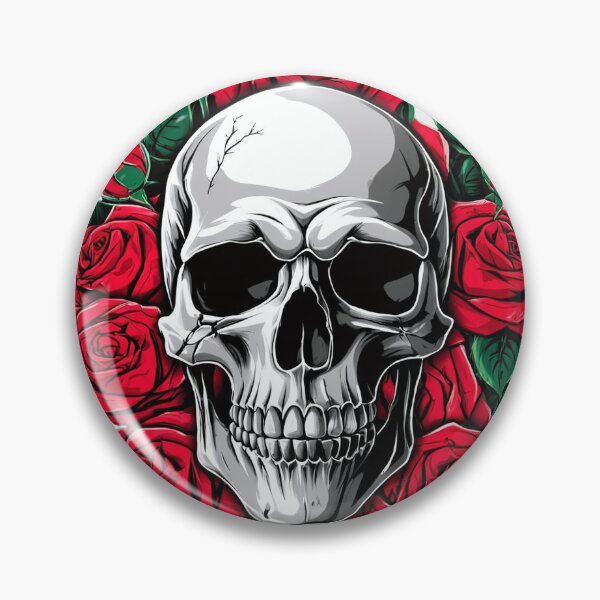 Item preview, Skull and Roses designed and sold by ChazeDesigns.