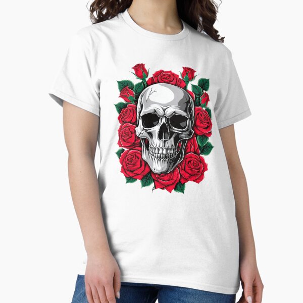 Item preview, Skull and Roses designed and sold by ChazeDesigns.