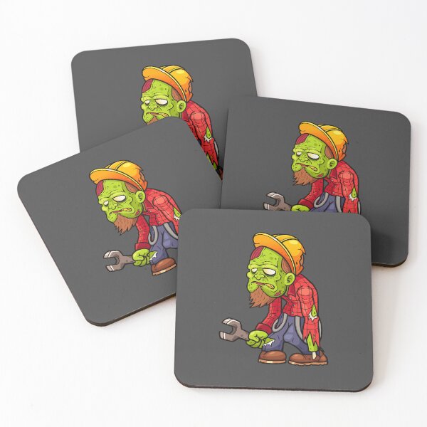 Item preview, Angry Cartoon Zombie Construction Worker– Fierce Green Monster Illustration designed and sold by CookieKrumbz.