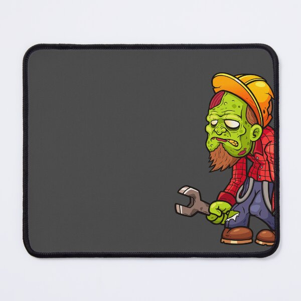 Item preview, Angry Cartoon Zombie Construction Worker– Fierce Green Monster Illustration designed and sold by CookieKrumbz.