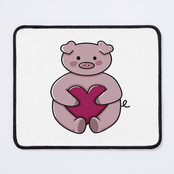 Item preview, Cute Valentines Pig Holding A Heart designed and sold by zcatstudio.