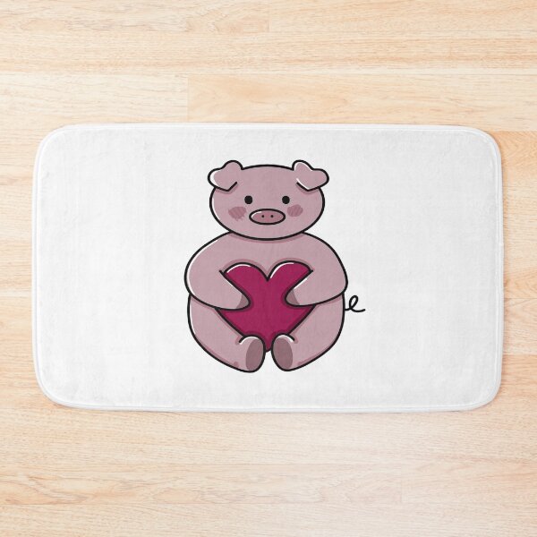 Item preview, Cute Valentines Pig Holding A Heart designed and sold by zcatstudio.