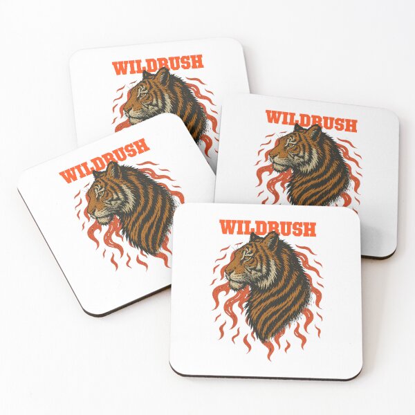 Item preview, Tiger with Flames Wildrush Design designed and sold by demaartplace.