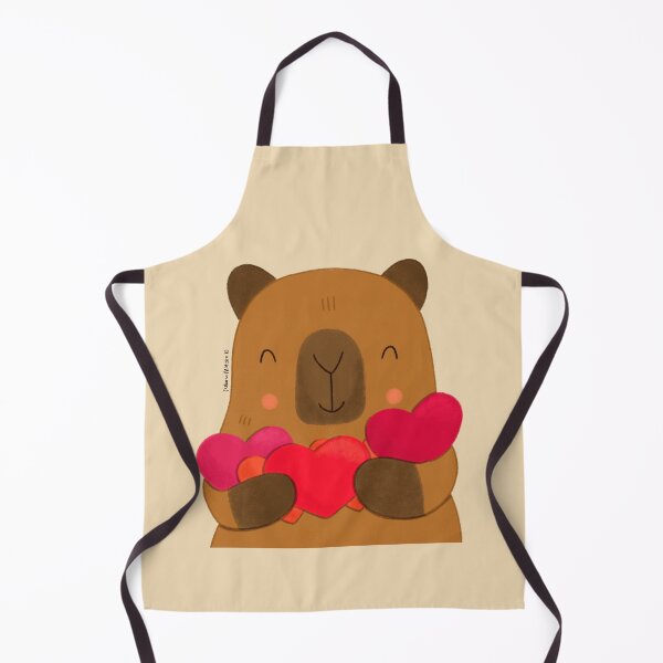 Item preview, Capybara with many hearts designed and sold by julianamotzko.