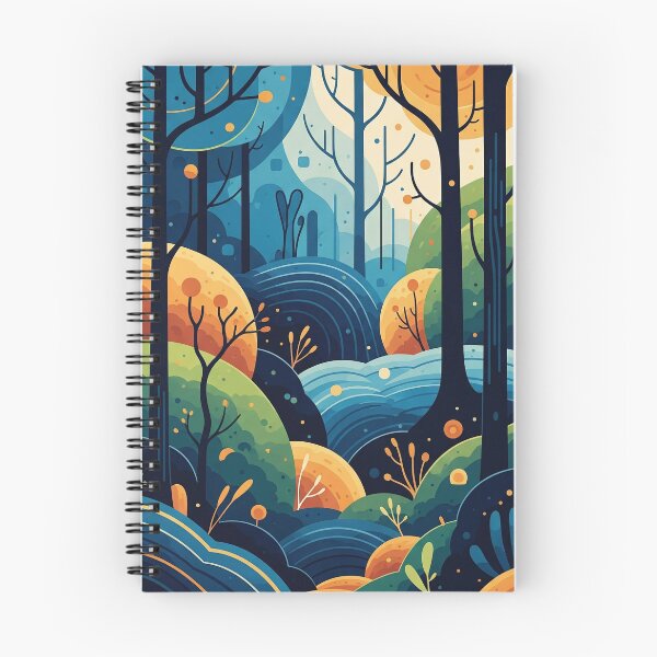Item preview, Surreal Abstract Forest – Layered Curves and Bold Color Blocks designed and sold by Dino-Lune.