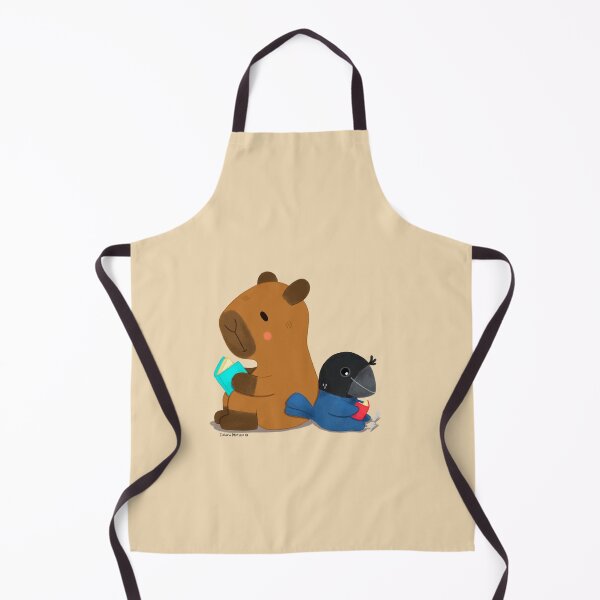 Item preview, Capybara and Bird reading books designed and sold by julianamotzko.