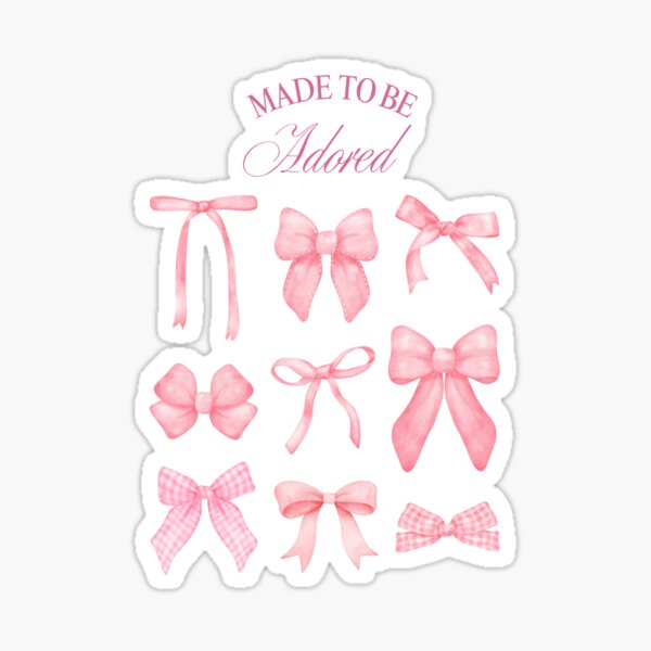Artikel-Vorschau von Zum Anbeten gemacht – Pink Bow Kollektion, designt und verkauft von 3LittleLlamas.