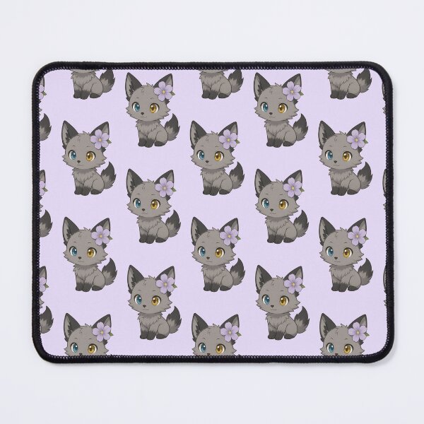 Item preview, Silver Fox Kit With Flower designed and sold by jellyclub.