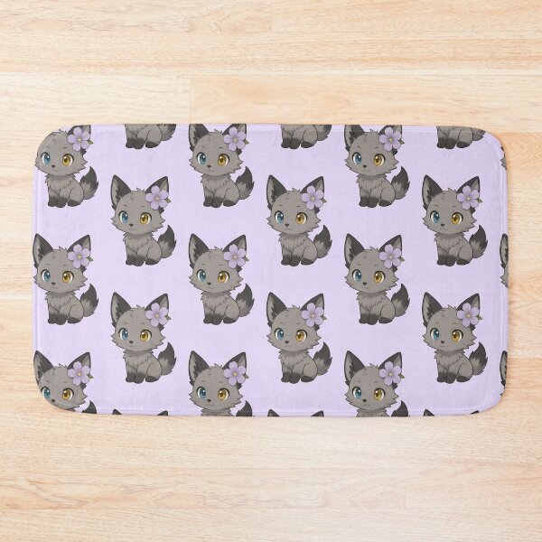 Item preview, Silver Fox Kit With Flower designed and sold by jellyclub.