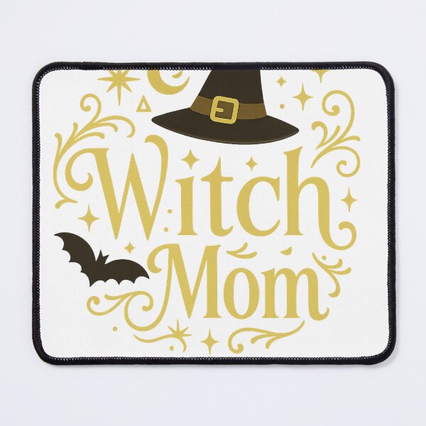 Item preview, Witch Mom Halloween Shirt – Elegant Witch Hat & Bat Design designed and sold by Ajdaprint.