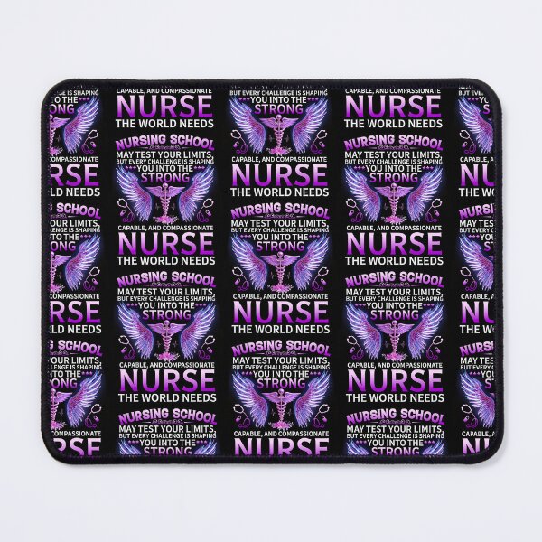 Item preview, Nursing School Strength Inspirational Student Quote designed and sold by MuniraWearify.