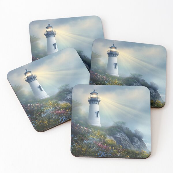 Item preview, Foggy Cliftop Lighthouse designed and sold by Boddicca.