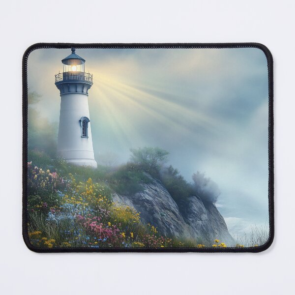 Item preview, Foggy Cliftop Lighthouse designed and sold by Boddicca.