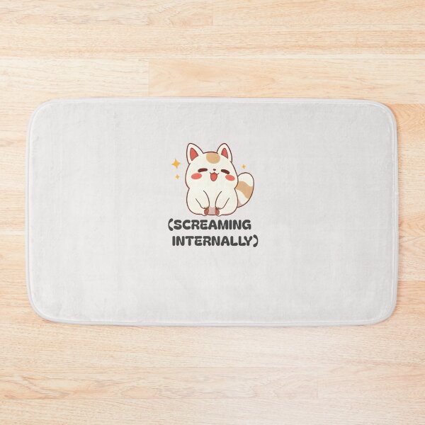 Item preview, Screaming Internally - Kawaii Anxiety Humor designed and sold by Stitch Please.