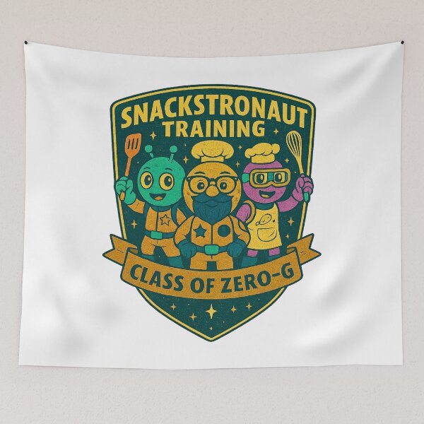 Item preview, Snackstronaut Training – Class of Zero-G | Astro: Nom-Nom™ Galactic Badge designed and sold by Astronomnom.