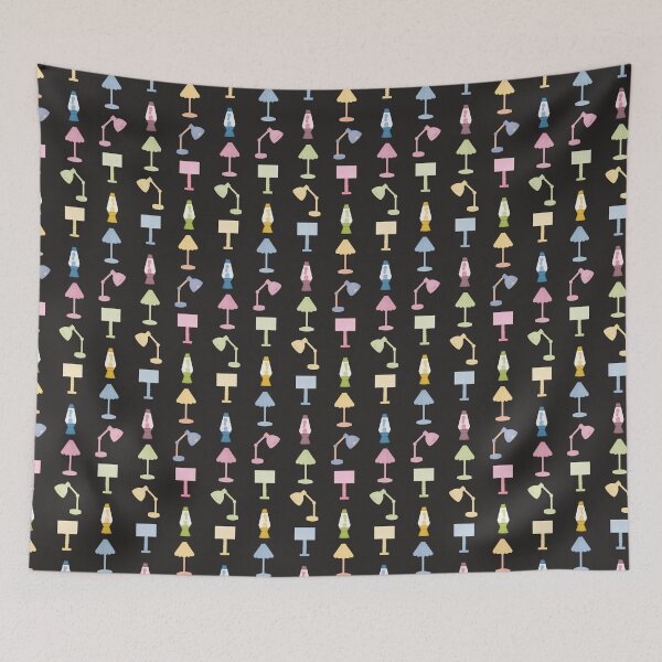 Item preview, multicoloured lamps pattern designed and sold by winterpumpkin.