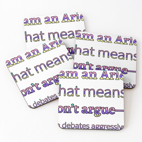 Item preview, I Am An Aries That Means I Don’T Argue—I Win Debates Aggressively Simple designed and sold by TheIconSmith.