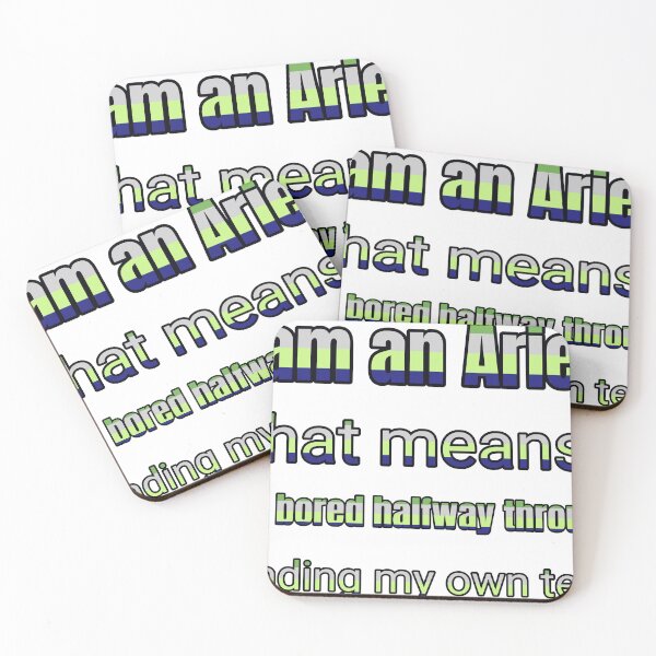 Item preview, I Am An Aries That Means I Get Bored Halfway Through Reading My Own Text designed and sold by TheIconSmith.