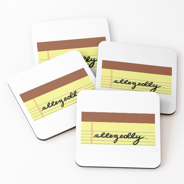 Item preview, Allegedly Script on Legal Pad – Funny Retro Legal Humor Design designed and sold by MagicMe-JD.