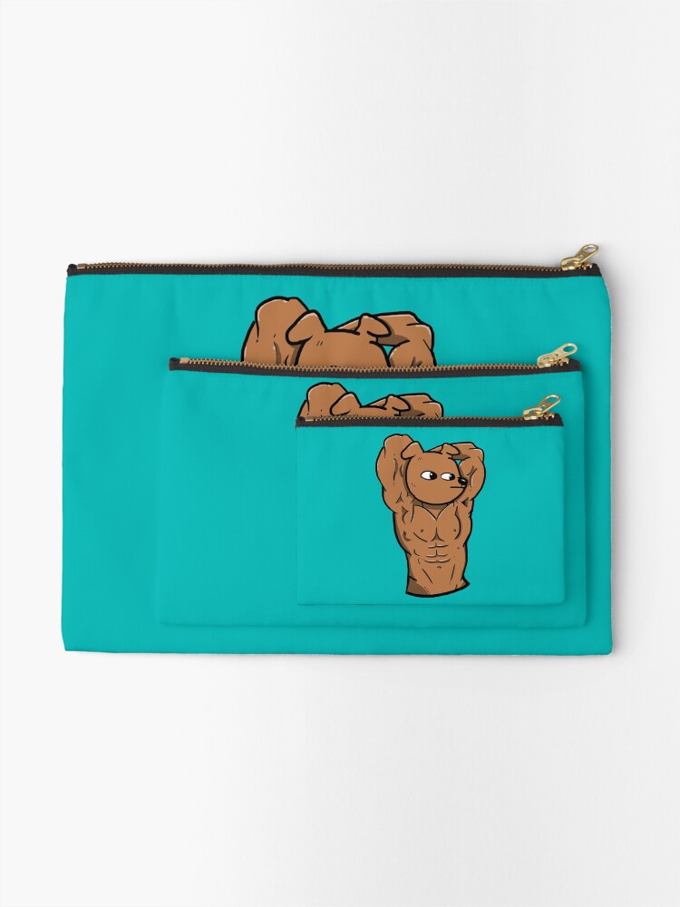 Thumbnail 2 of 4, Zipper Pouch, Buff Doods (part 3) designed and sold by TheDrawingPanda.