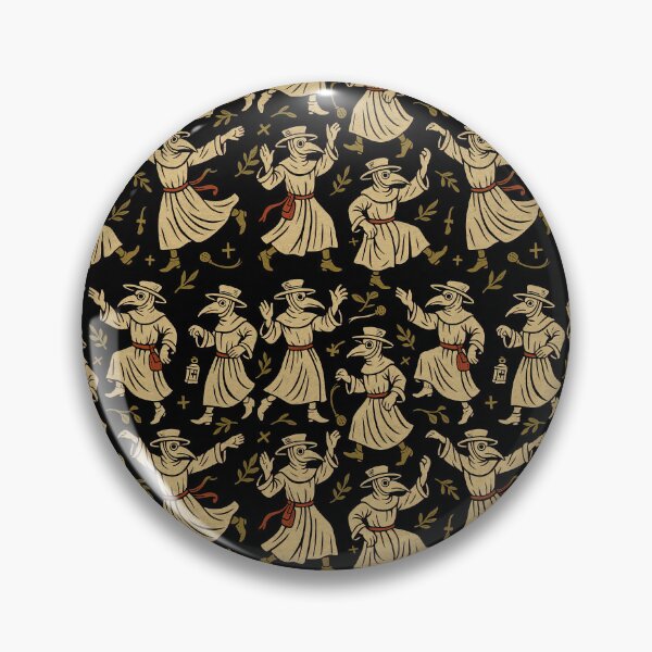 Item preview, Dancing Plague Doctor Tiled Pattern of Doom designed and sold by SHHCreations.
