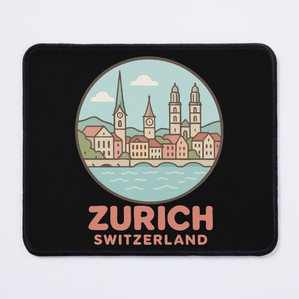 Item preview, Zurich Switzerland City Europe Travel designed and sold by TomFrontierArt.