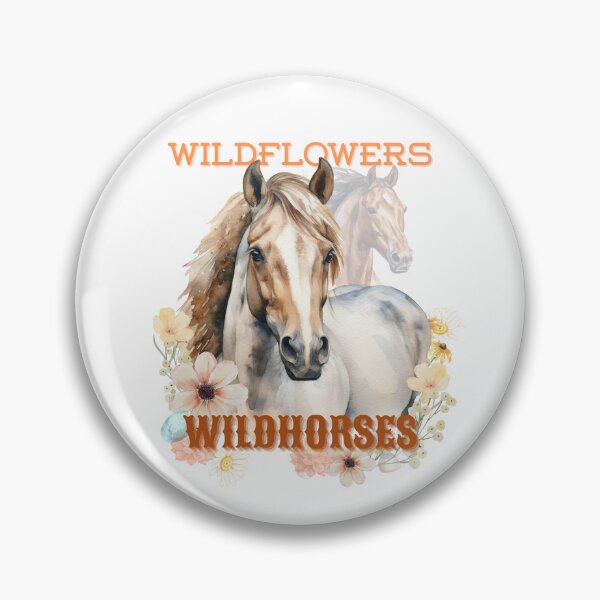 Item preview, Wild flowers and Horses designed and sold by AtTeeTime.