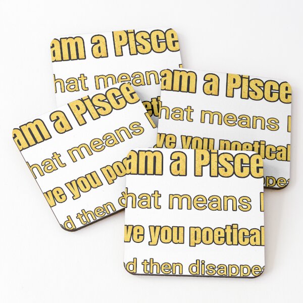 Item preview, I Am A Pisces That Means Ill Love You Poetically And Then Disappear designed and sold by TheIconSmith.