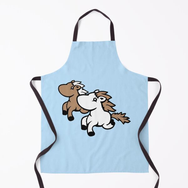 Item preview, 2 Horse Friends Happy Running Jumping Cute Little Team designed and sold by shirt-o-mat.