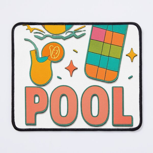 Item preview, Colorful illustration of a pool party designed and sold by Fly-with-my.