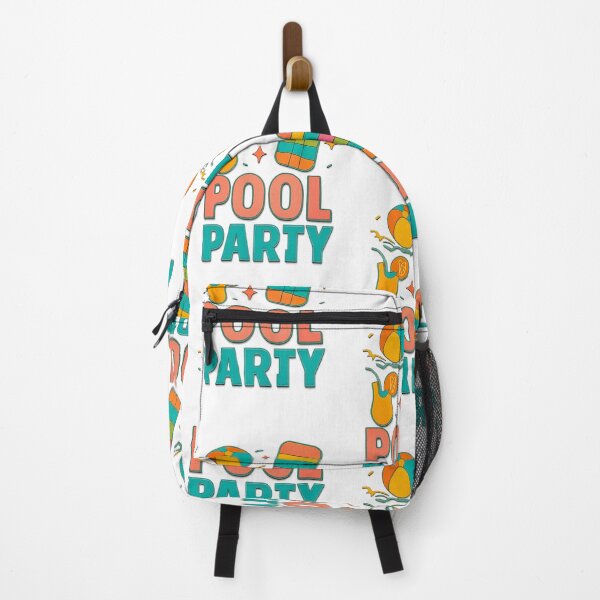 Item preview, Colorful illustration of a pool party designed and sold by Fly-with-my.