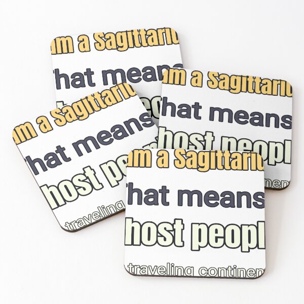 Item preview, I Am A Sagittarius That Means I Ghost People By Traveling Continents designed and sold by TheIconSmith.