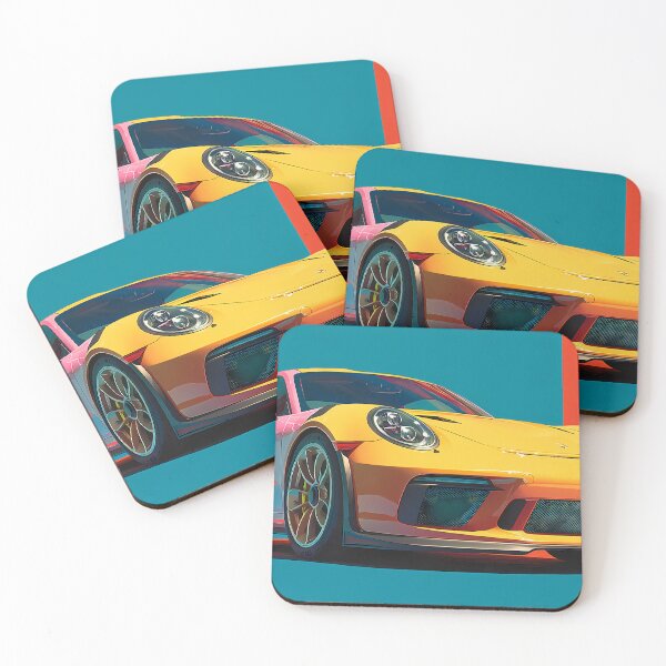Item preview, Pop Art Porsche GT3 RS – Vibrant Supercar Wall Art for Car Enthusiasts designed and sold by AutoPopStudio.