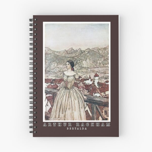 Item preview, Classic Fairytale Illustration by Arthur Rackham - "Bertalda" Portrait designed and sold by Candlelicht Designs.