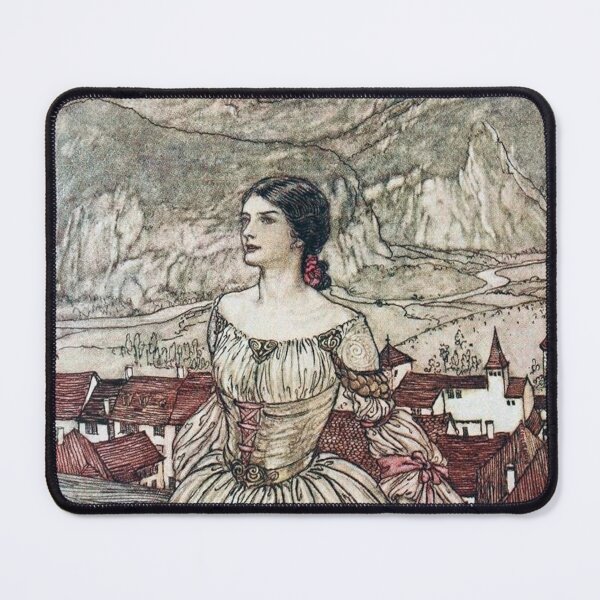 Item preview, Classic Fairytale Illustration by Arthur Rackham - "Bertalda" Portrait designed and sold by Candlelicht Designs.