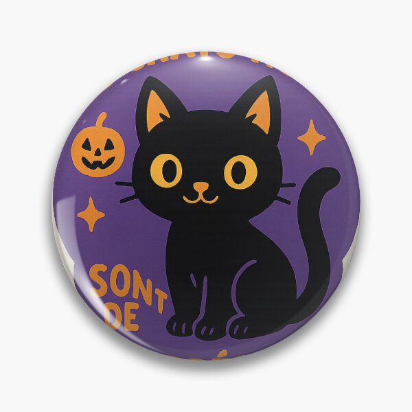 Item preview, Cute Black Cat Kawaii Stickers for Halloween designed and sold by EvasionDesigns.
