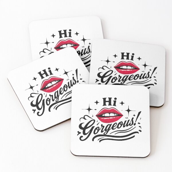 Item preview, Hi Gorgeous Red Lips Design – Flirty Romantic Pop Art designed and sold by WHDProduction45.