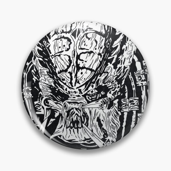 Item preview, PREDATOR (City Hunter) - Predator 2 (Black and White) designed and sold by FamousWeirdosRB.