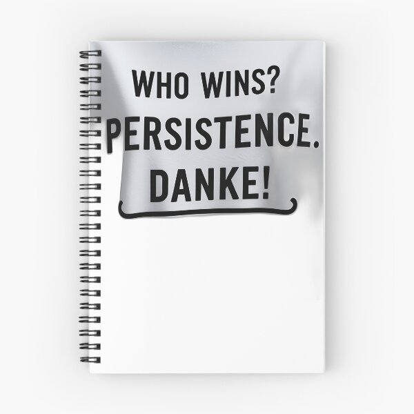Item preview, Persistence Wins Motivation Quote –English German  designed and sold by Khala.
